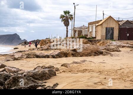 Spiagge di Porto Santo formazioni rocciose - Portogallo Foto Stock