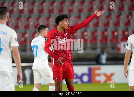 AZ Stadion Alkmaar, Paesi Bassi. 29 Ott 2020. Calvin Stengs (AZ) durante la UEFA Europa League 2020/2021 fase di gruppo tra AZ Alkmaar vs HNK Rijeka il 29 ottobre. 2020 in AZ Stadion Alkmaar, Olanda Credit: SCS/Soenar Chamid/AFLO/Alamy Live News Foto Stock