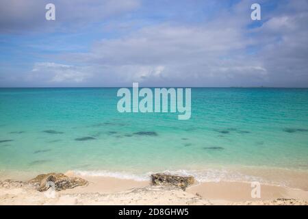 Cuba, provincia di Villa Clara, Jardines del Rey arcipelago, Cayo Santa Maria, Playa Santa Maria Foto Stock