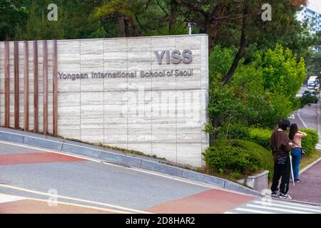 YISS, Yongsan International School of Seoul, Seoul, Corea del Sud Foto Stock