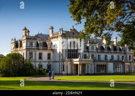 Regno Unito, Galles, Glamorgan, Barry, Dyffryn Gardens, casa principale, fronte est Foto Stock