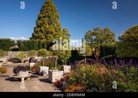 Regno Unito, Galles, Glamorgan, Barry, Dyffryn Gardens, Mediterranean Garden Foto Stock