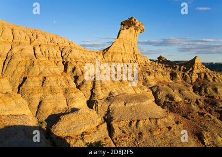 Slump Blocco area in Parco nazionale Theodore Roosevelt unità del Nord, Watford, il Dakota del Nord, STATI UNITI D'AMERICA Foto Stock