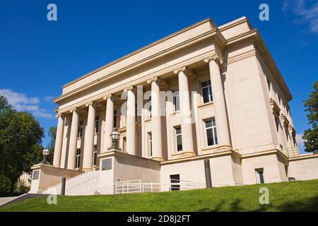 Biblioteca di Stato, lo State Capitol, Bismarck, il Dakota del Nord, STATI UNITI D'AMERICA Foto Stock