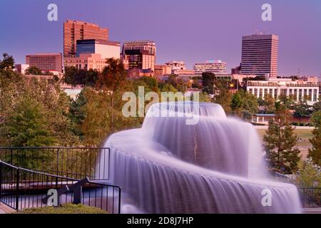 Finlay Park Fontana, Columbia, nella Carolina del Sud, STATI UNITI D'AMERICA Foto Stock