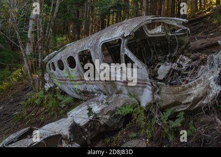 Sito di crash aereo su Browning Knob North Carolina Foto Stock