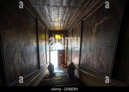 Campli, Provincia di Teramo, Abruzzo, Italia. Santuario della Scala Santa. Foto Stock
