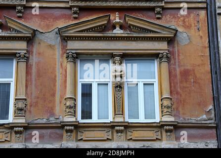 Architettura storica a Maribor nella Slovenia orientale Foto Stock