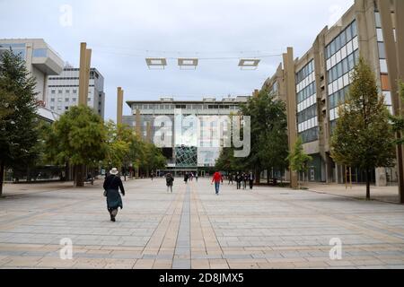 Area moderna del centro di Maribor Foto Stock