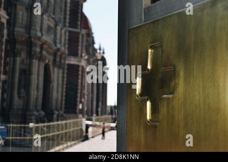 Attraversa la Basilica di nostra Signora di Guadalupe Foto Stock