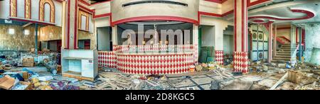 Diner in vista declino Foto Stock