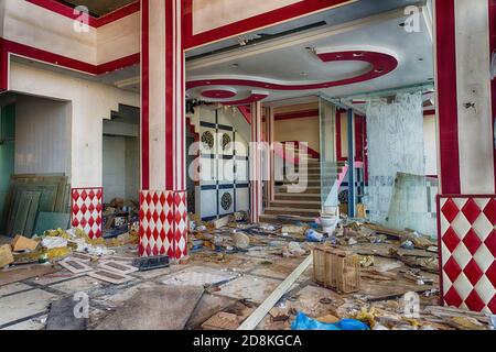 Diner in vista declino Foto Stock