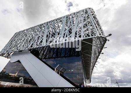 5 GENNAIO 2020 - Pointe-a-Pitre, Guadalupa, FWI - l'architettura del museo dell'Acte Memorial Foto Stock