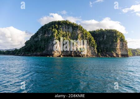 Santa Lucia, Indie Occidentali - Baia di Roseau, vicino alla baia di Marigot Foto Stock