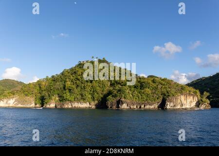 Santa Lucia, Indie Occidentali - Baia di Roseau, vicino alla baia di Marigot Foto Stock