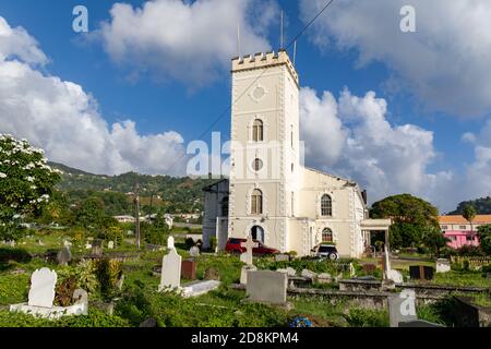 Kingstown, Saint Vincent e Grenadine - la Chiesa Anglicana Foto Stock
