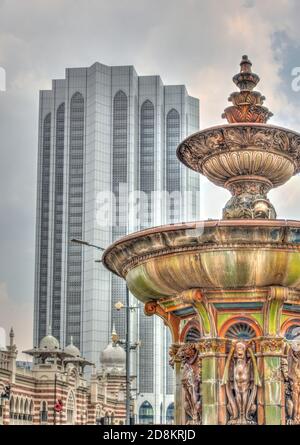 Piazza Merdeka, Kuala Lumpur, immagine HDR Foto Stock