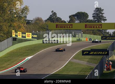 Imola, Italia. 31 ottobre 2020. Imola, Italia. 31 ottobre 2020. 16 LECLERC Charles (mco), Scuderia Ferrari SF1000, azione durante la Formula 1 Emirati Gran Premio dell'emilia Romagna 2020, Gran Premio dell'Emilia Romagna, dal 31 ottobre al 1 novembre 2020 sull'autodromo internazionale Enzo e Dino Ferrari, a Imola, Italia - Photo DPPI Credit: LM/DPPI/DPPI/Alamy Live News Foto Stock