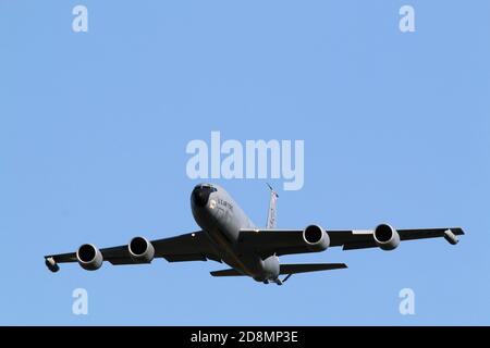 Boeing KC-135 Stratotanker di 100 ARW a RAF Mildenhall Foto Stock