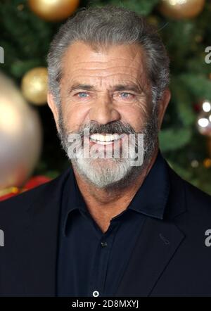 LONDRA, REGNO UNITO - 16 novembre 2017: Mel Gibson partecipa alla prima britannica di 'Daddy's Home 2' presso Vue West End il 16 novembre 2017 a Londra, Inghilterra. Foto Stock