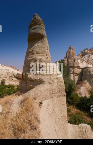 Cappadocia Love Valley paesaggio, Turchia Foto Stock