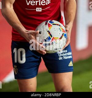 Pamplona, Spagna. 31 Ott 2020. Spagnolo la Liga calcio match Osasuna vs Atletico Madrid al El Sadar Stadium, Pamplona, 31 ottobre 2020 la Liga/Cordon Press Credit: CORDON PRESS/Alamy Live News Foto Stock