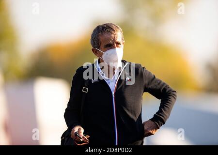 Imola, Italien. 31 Ott 2020. 31.10.2020, Autodromo Enzo e Dino Ferrari, Imola, Formula 1 Emirati Gran Premio dell'emilia Romagna 2020, nella foto Alain Prost (Renault) | utilizzo nel mondo Credit: dpa/Alamy Live News Foto Stock