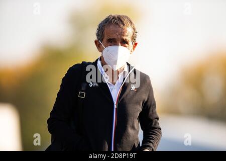 Imola, Italien. 31 Ott 2020. 31.10.2020, Autodromo Enzo e Dino Ferrari, Imola, Formula 1 Emirati Gran Premio dell'emilia Romagna 2020, nella foto Alain Prost (Renault) | utilizzo nel mondo Credit: dpa/Alamy Live News Foto Stock