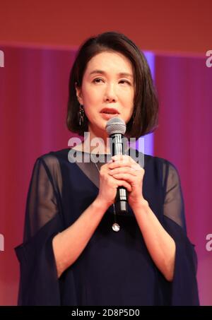 Tokyo, Giappone. 31 Ott 2020. L'attrice giapponese Mariko Tsutsui partecipa alla cerimonia di apertura del Tokyo International Film Festival (TIFF) a Tokyo sabato 31 ottobre 2020. Il TIFF si terrà dal 31 ottobre al 9 novembre. Credit: Yoshio Tsunoda/AFLO/Alamy Live News Foto Stock