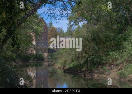 Bollinger Mill e ponte coperto Foto Stock