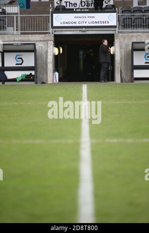 Dartford, Regno Unito. 11 Gennaio 2020. Parco Princes ritratto durante la partita fa Women's Super League 2 tra London City e Leicester City al Princes Park di Dartford. FEDERICO GUERRA MARANESI/SPP Credit: SPP Sport Press Photo. /Alamy Live News Foto Stock