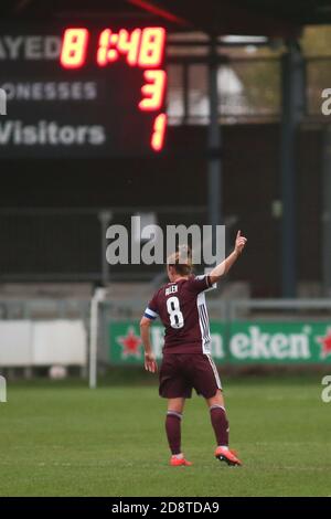 Dartford, Regno Unito. 11 Gennaio 2020. Remi Allen (Leicester City) gesti durante la partita fa Women's Super League 2 tra London City e Leicester City al Princes Park di Dartford. FEDERICO GUERRA MARANESI/SPP Credit: SPP Sport Press Photo. /Alamy Live News Foto Stock