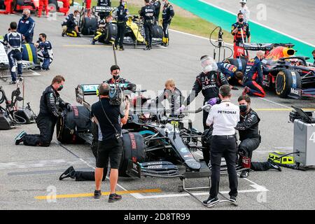 Imola, Italien. 01 Nov 2020. 01.11.2020, Autodromo Enzo e Dino Ferrari, Imola, Formula 1 Emirati Gran Premio dell'emilia Romagna 2020, nella foto griglia di partenza | utilizzo nel mondo Credit: dpa/Alamy Live News Foto Stock