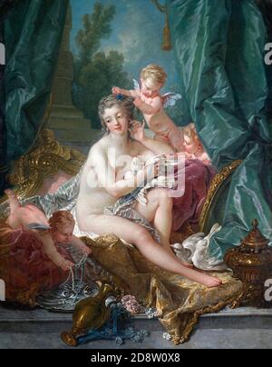 La toilette di Venere di Francois Boucher (1703-1770), olio su tela, 1751 Foto Stock