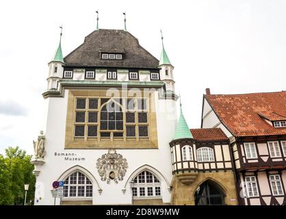 Celle, Germania, 11 maggio 2019: Museo di Bomann nell'ex municipio di celle, Germania Foto Stock