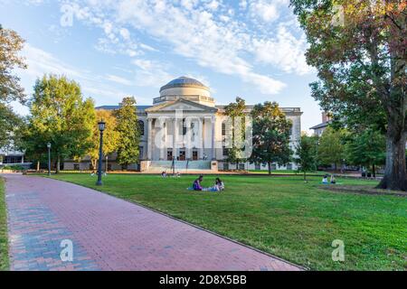 La Biblioteca di Chapel Hill dell'Università del North Carolina sul Campus UNC Foto Stock