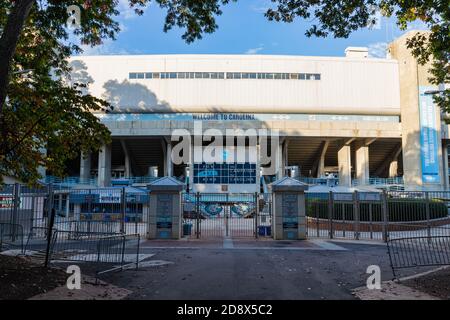 Chapel Hill, NC / USA - 23 ottobre 2020: Stadio Kenan nel campus dell'Università della Carolina del Nord Foto Stock