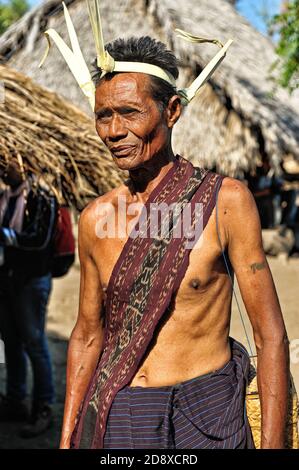 Preso @villaggio di Lamagute, Lembata, Nusa Tenggara orientale, Indonesia Foto Stock