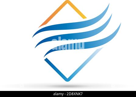 Vettore segno astratto aria condizionata Illustrazione Vettoriale