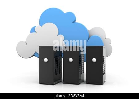 Il cloud computing server Foto Stock