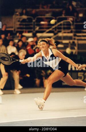 Il tennista canadese-americano-francese Mary Pierce, anni '90 Foto Stock