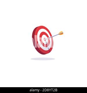 Target e freccia Illustrazione Vettoriale