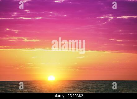 Stagcape. Mattina presto. Alba sul mare Foto Stock