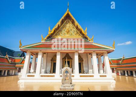 Il principale wihan di Wat Saket, Bangkok, Thailandia Foto Stock