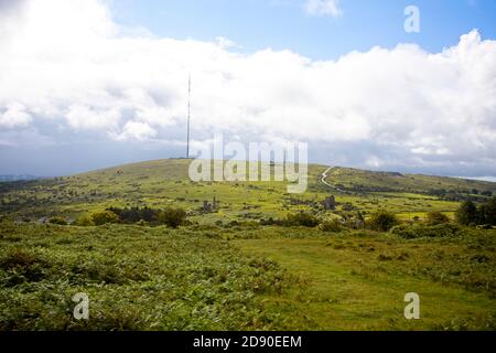 Caradon Hill sul bordo di Bodmin Moor vicino a Minions, Cornovaglia, Inghilterra, Regno Unito. Foto Stock