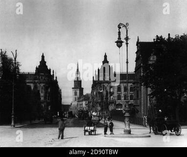 Kaiser-Wilhelm-Straße, Berlino 1899. Foto Stock