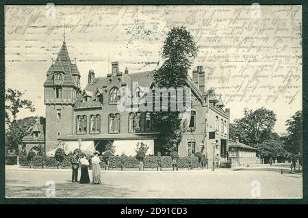 Karl F. Wunder PC 0101 Hannover. Städt. Waldwirtschaft Pferdeturm. Inh. Eduard Bock. Bildseite. Foto Stock