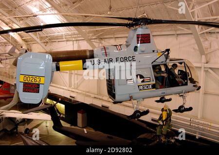 Kaman HH-43B Huskie 2 USAF. Foto Stock