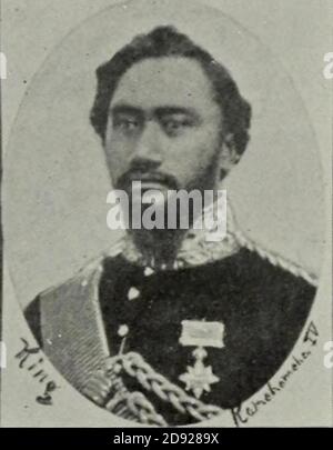 Kamehameha IV, re delle Hawaii. Foto Stock