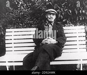 VLADIMIR LENIN (1870-1924) rivoluzionario russo nel 1922 Foto Stock